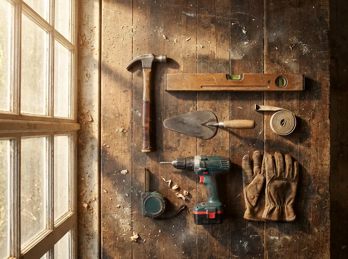 Handwerker bei der Arbeit